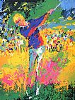 Leroy Neiman Tee Shot Jack Nicklaus painting